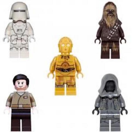 LEGO Star Wars Bundel 002: Chewbacca, C-3PO, First order snowtrooper, Resistance officer, Unkars thug