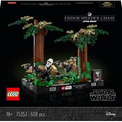   Star Wars Endor Speederachtervolging Diorama Set - 75353