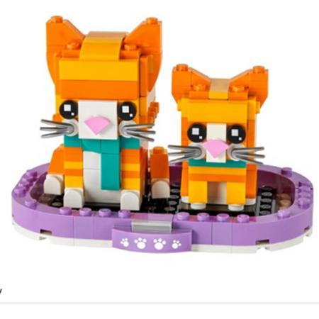 Lego Brickheadz 40480 - Kitten en Ginger Tabby