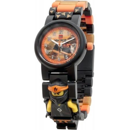 Lego Ninjago: Horloge Met Figuurtje Zwart/oranje 24-delig