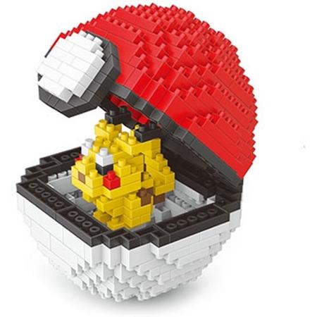 Nanoblocks Pokeball met Pikachu