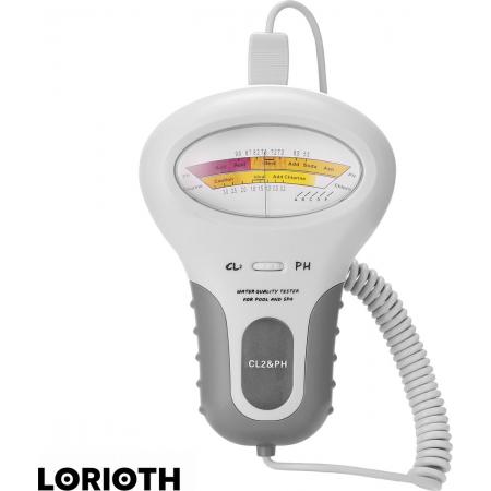 LORIOTH® Chloor Meter Tester - Tester Chloor - Zwembad Meter - Water Kwaliteit Test - Chloor Testapparaat - Voor Zwembad of Aquarium - Wit