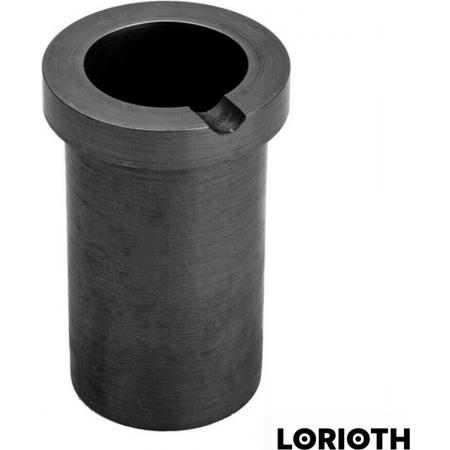 LORIOTH® Smeltkroes - Bestand tegen Hoge temperaturen - Edelmetalen Smelten - Goud Smelten - Zilver smelten - 1 kg - Zwart