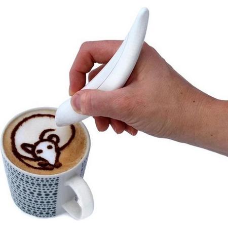 Creatieve elektrische latte art pen- voor koffie- cake- spice decoratie