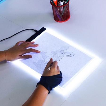 LOUZIR LED Lightpad A4 Voor Tekenen Diamond Painting - Lichtbak Lichtbox Lichtbord  1 Stand