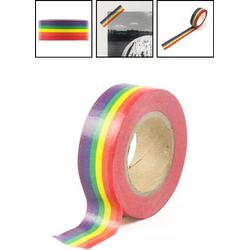 Washi Tape - Masking - Regenboog - Kleur Plakband - Decoratie Plak Strip - Rainbow Tape