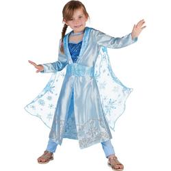 LUCIDA - Blauwe ijsprinses kostuum voor meisjes - L 128/140 (10-12 jaar) - Kinderkostuums