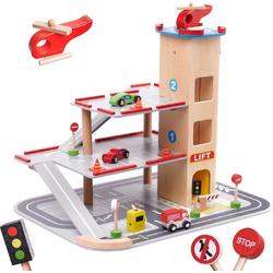   BENINO houten parkeergarage - Speelgoed - City   - houten speelgoed