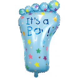 Its A Boy Geboorte Versiering Jongen Gender Reveal Babyshower Blauwe Helium Ballonnen Voet Ballon 80 Cm – 1 Stuk