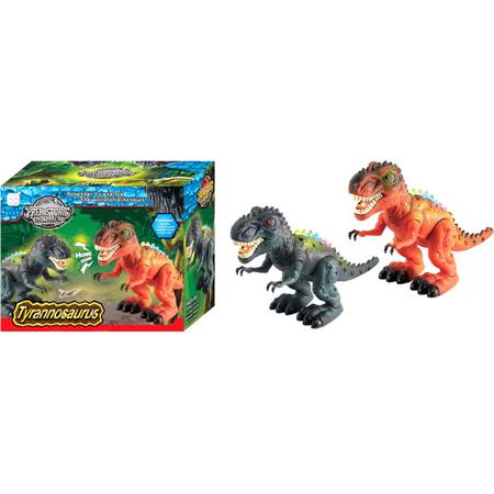 Dinosaurus speelgoed - Tyrannosaurus - met lichtjes en dinosaurus geluid 32 CM (inclusief batterijen)