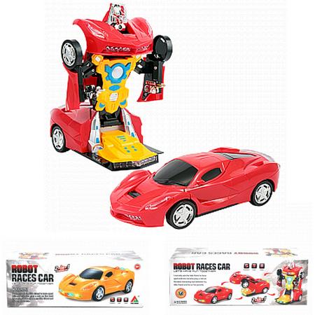 Transform - Robot Race Auto - 2in1 robot en auto - Transformation car (inclusief batterijen)