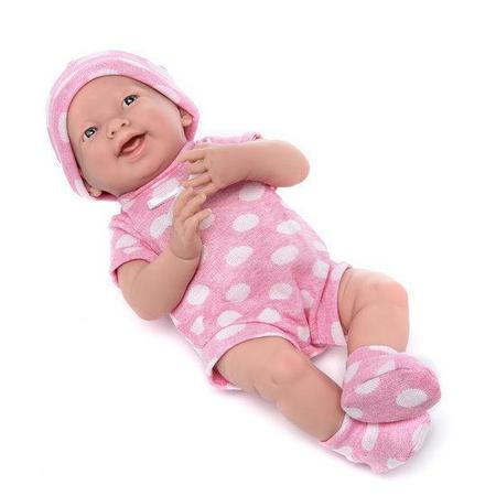La Newborn 36 cm Lachend Meisje Roze
