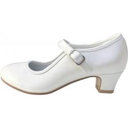 Prinsessen schoenen / Spaanse schoenen ivoor wit - maat 38 (binnenmaat 24 cm) bij jurk