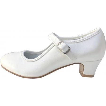 Prinsessen schoenen / Spaanse schoenen ivoor wit - maat 40 (binnenmaat 25 cm) bij jurk
