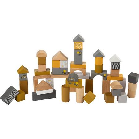 label label houten blokken