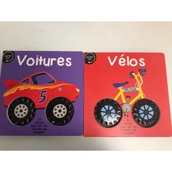 Frans kinderboek fiets en auto  - 2 stuks