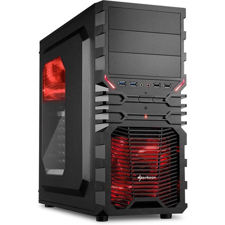 AMD Ryzen 5 2400G Game Computer (Geschikt voor Fortnite) / Gaming PC ROOD - 8GB RAM/120GB SSD/1TB HDD - RX Vega 11 - Windows 10