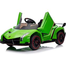 Lamborghini Veneno Elektrische Kinderauto - Krachtige Accu - Accuvoertuig op Afstand Bestuurbaar - Veilig Voor Kinderen - MP3 Muziek - Verlichting - Groen