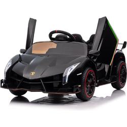 Lamborghini Veneno Elektrische Kinderauto - Krachtige Accu - Accuvoertuig op Afstand Bestuurbaar - Veilig Voor Kinderen - MP3 Muziek - Verlichting - Zwart