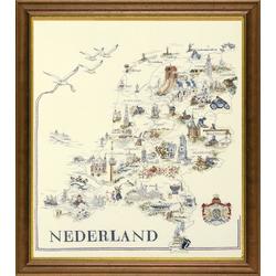 borduurpakket 33786 kaart van nederland
