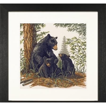borduurpakket 35094 zwarte beer met jongen