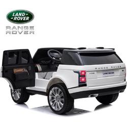 Range Rover elektrische kinderauto - soft start - usb aansluiting - 2 zits - wit