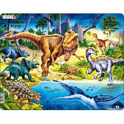 Puzzel Maxi Dieren - Dinosaurussen uit het Krijt tijdperk - 57 stukjes