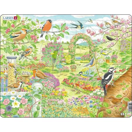 Puzzel Maxi Dieren - Tuinvogels en Bloemen - 60 stukjes
