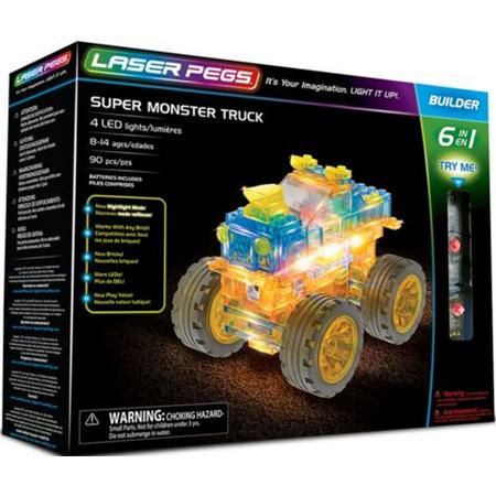 Super monster truck Laser Pegs: 6 in 1.