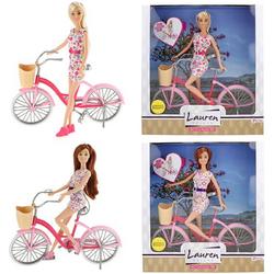 LAUREN Tienerpop barbie op fiets