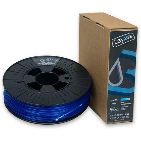 Lay3rs M-ABS Blue Transparant - 1.75 mm