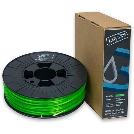 Lay3rs M-ABS Green Transparant - 1.75 mm