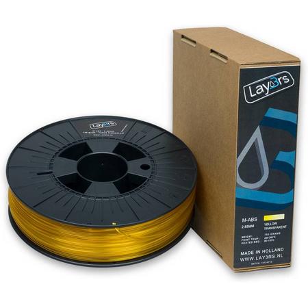 Lay3rs M-ABS Yellow Transparant - 1.75 mm