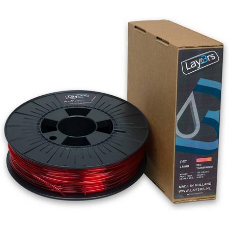 Lay3rs PET-G Red Transparent - 2.85 mm