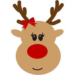 Kerst raamsticker hert - Kerst - Hert - Christmas - Raamsticker - Raamsticker groot