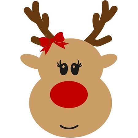 Kerst raamsticker hert - Kerst - Hert - Christmas - Raamsticker - Raamsticker groot