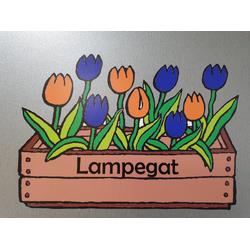 Lampegat Raamsticker tulpenkratje - Eindhoven - Carnaval - Raamsticker - statische sticker - herbruikbaar