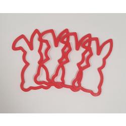 Pasen - paashangers - 4 hangers - paastakken - paasboom - versiering - decoratie – rood