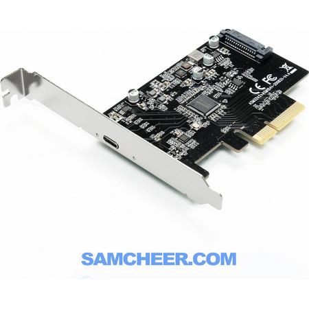 LC-PCI-C-UAB32-2x2 Ultra High Speed (USB 3.2 Gen 2x2) Type-C PCI card - 20Gbps - PCIe-Expansion card voor USB-C