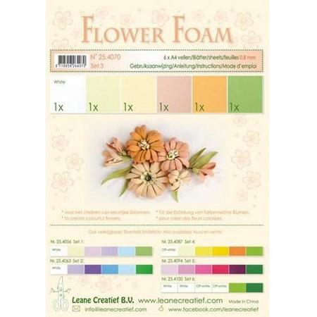 Flower Foam assortiment set 3 Zalm