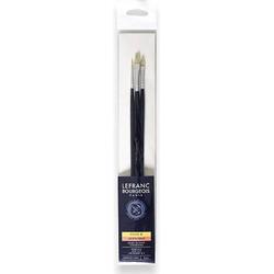 Lefranc & Bourgeois Fine Oil brush Penselenset 3 Varkenshaar