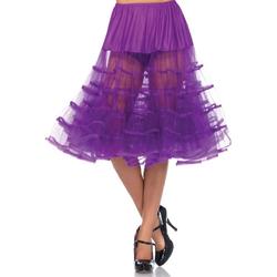 Lange fel paarse petticoat voor dames