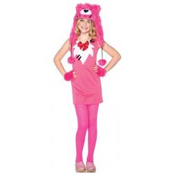   roze beer kostuum voor kinderen 10-12 jaar (l)