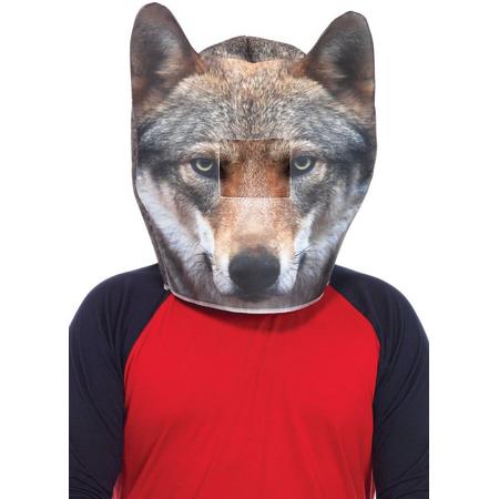 Leg Avenue schuim wolven masker Model 2150 (grijs)