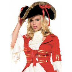 Luxe piraten hoed voor dames