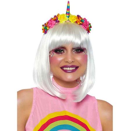Rainbow unicorn haarband multicolours - One size - Leg Avenue