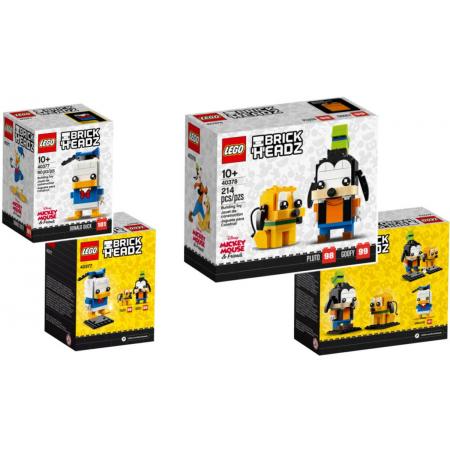 Lego BrickHeadz combiset Donald Duck 40377 & Goofy en Pluto 40378