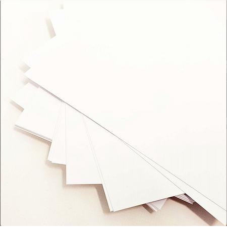 Blanco kaarten A5 - Witte hobbykaarten - A5 formaat - Hobby karton - 50 stuks - Dik papier - 300 grams - Creatief - Brush - Verf - Tekenen - Flashcards - 100% FSC karton & 100% gemaakt in NL