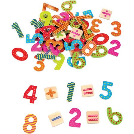 Lelin Toys - Magnetisch Cijfers - Rekentekens - 60 cijfers