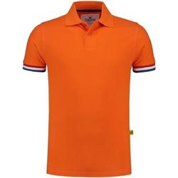 Grote maten oranje polo shirt Holland voor heren - Nederland supporter/fan Koningsdag kleding - EK/WK voetbal - Olympische spelen - Formule 1 verkleedkleding 6XL (64)